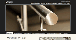 Desktop Screenshot of metallbauweigel.de