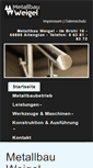 Mobile Screenshot of metallbauweigel.de